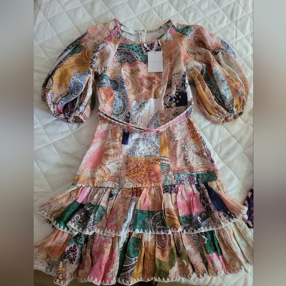 ZIMMERMANN Anneke patchwork paisley mini dress - Picture 11 of 12